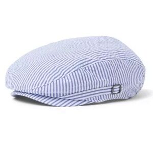 Janie and Jack Blue Striped Newsboy Cap